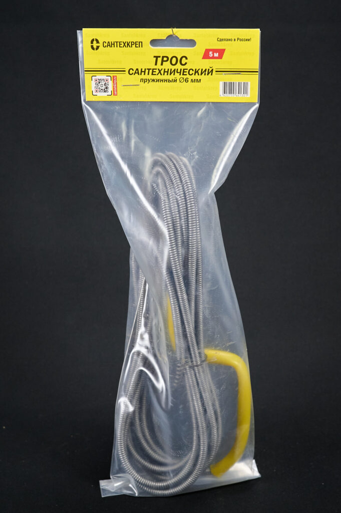 Трос канализационный пружинный Ø6 мм L=5 м